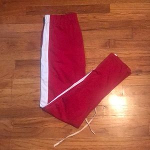Red/white Blk Label sweat pants